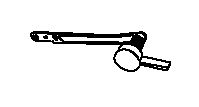 Kohler Genuine Parts RH TRIP Lever KIT - Polished Chrome