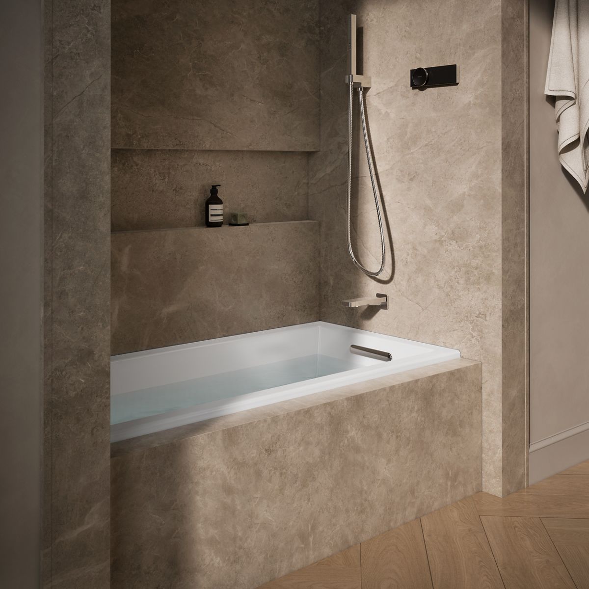 Products in use in close room view
