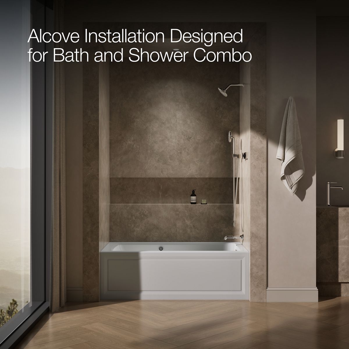 image focused on single product story, angled front view, not straight-on, 1-point perspective