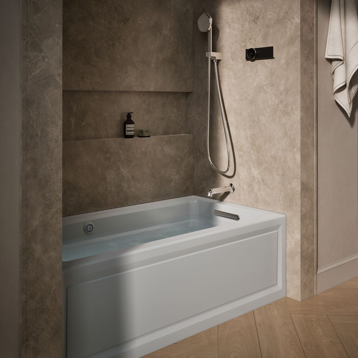 Products in use in close room view