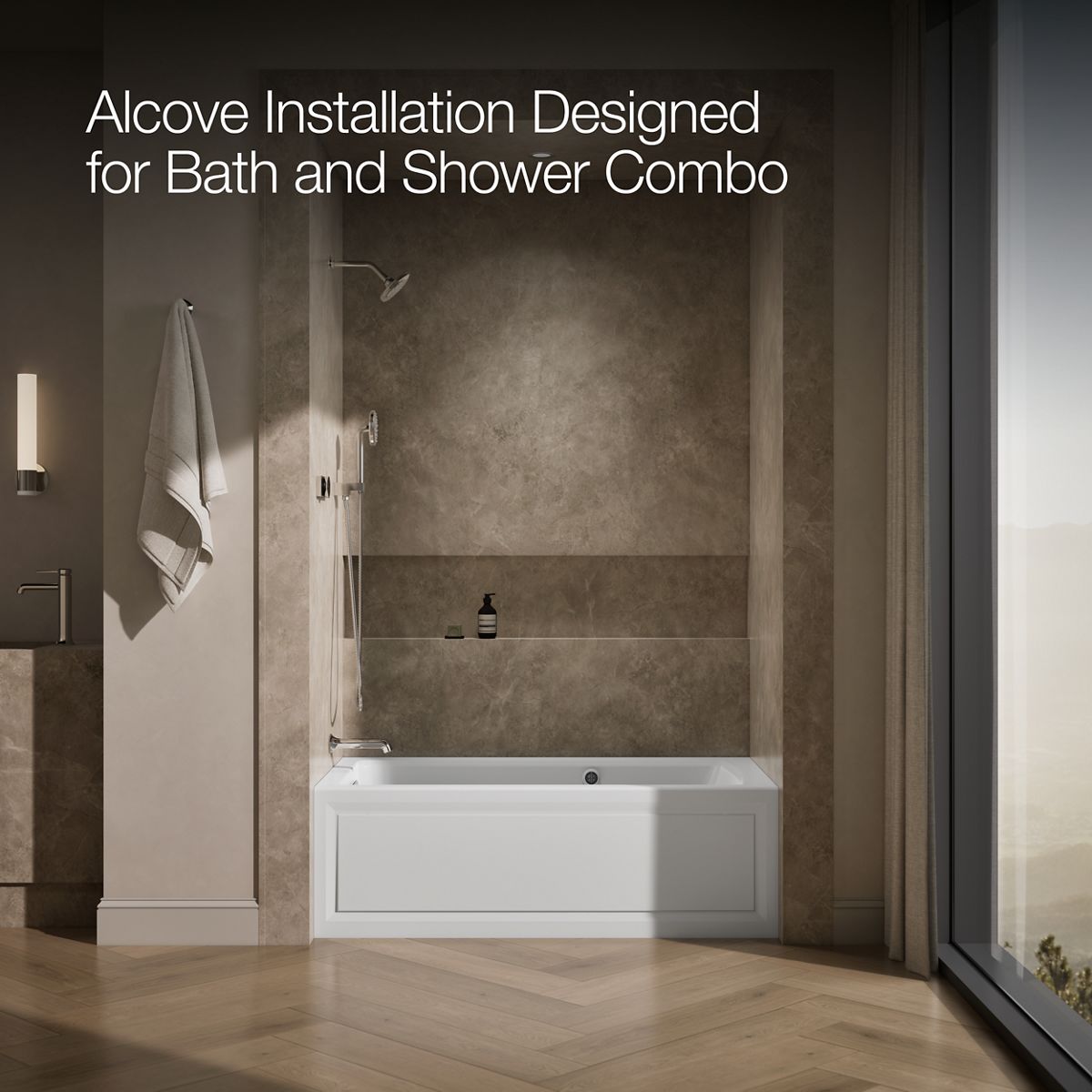 image focused on single product story, angled front view, not straight-on, 1-point perspective