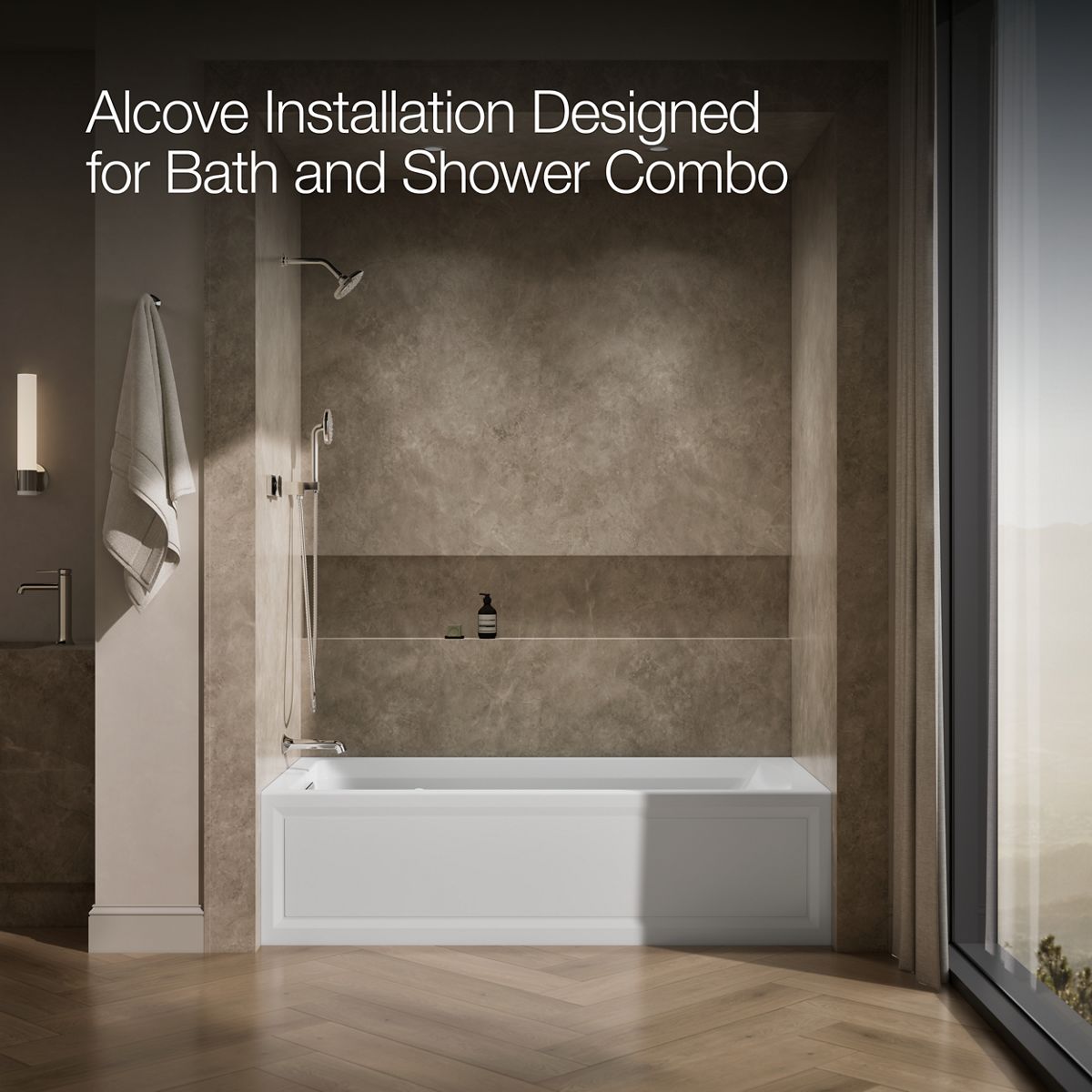 image focused on single product story, angled front view, not straight-on, 1-point perspective