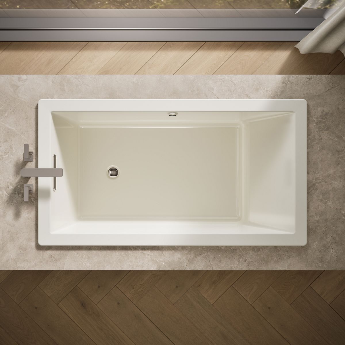 Underscore 5.5-Foot Bath with Bask Heated Surface | K-1136-W1 | KOHLER