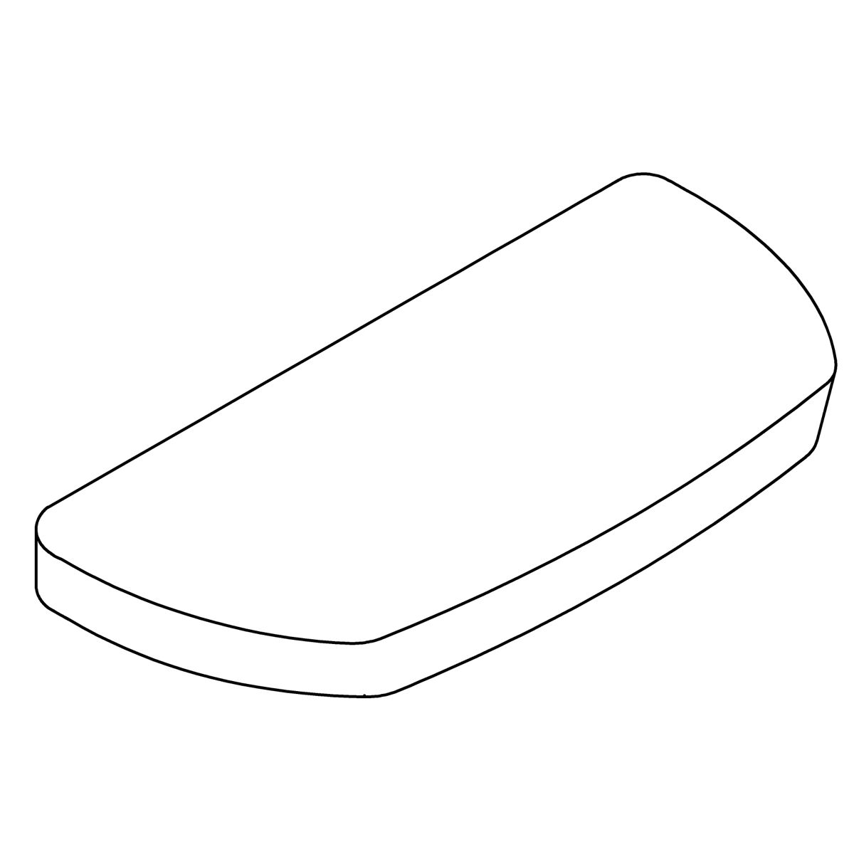 Kohler Genuine Parts Cover, Tank, Toilet - Black Black