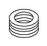Kohler Genuine Parts Gasket, Drain Spiral, Brass PIPE