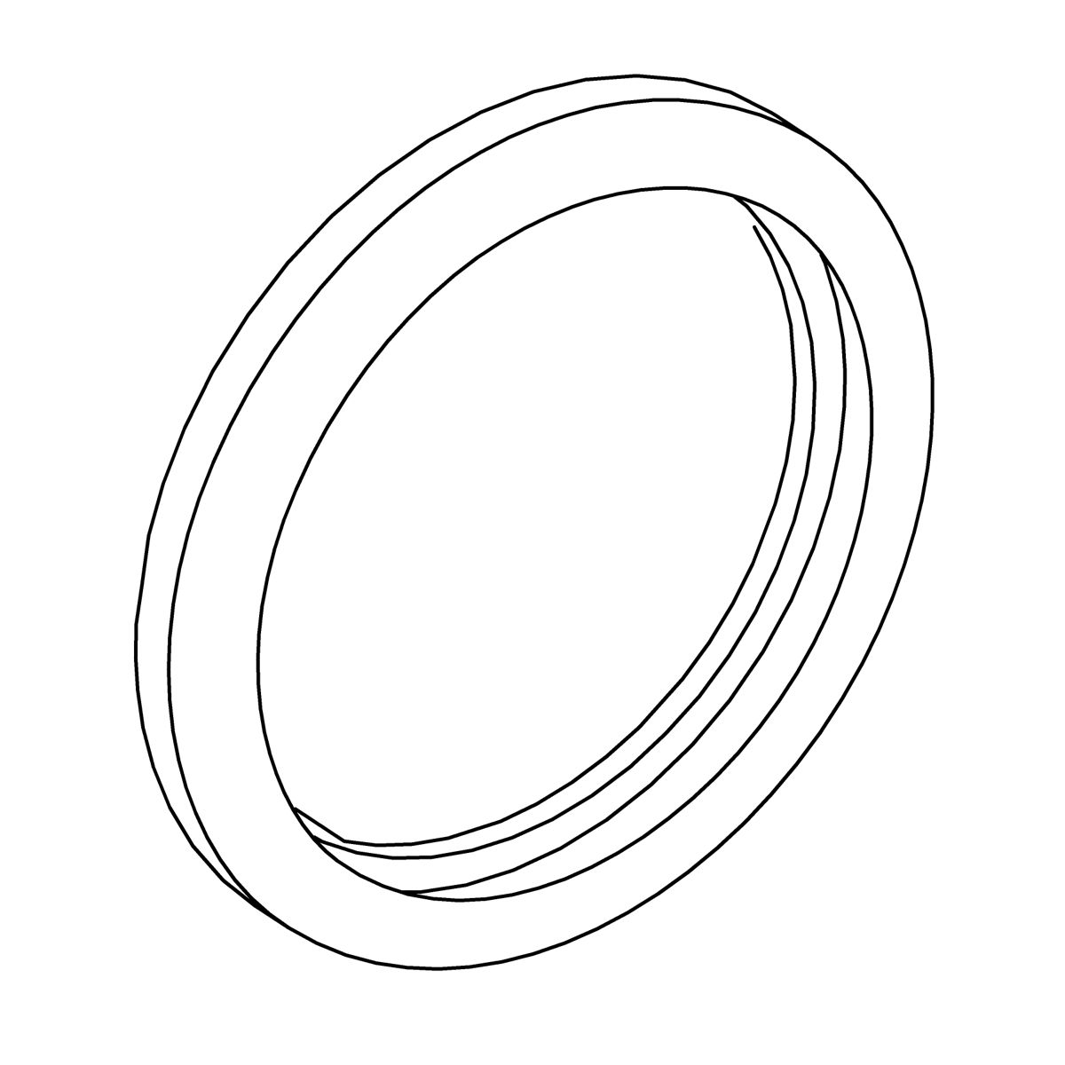 Kohler Genuine Parts Rubber Gasket, BOWL Inlet PIPE