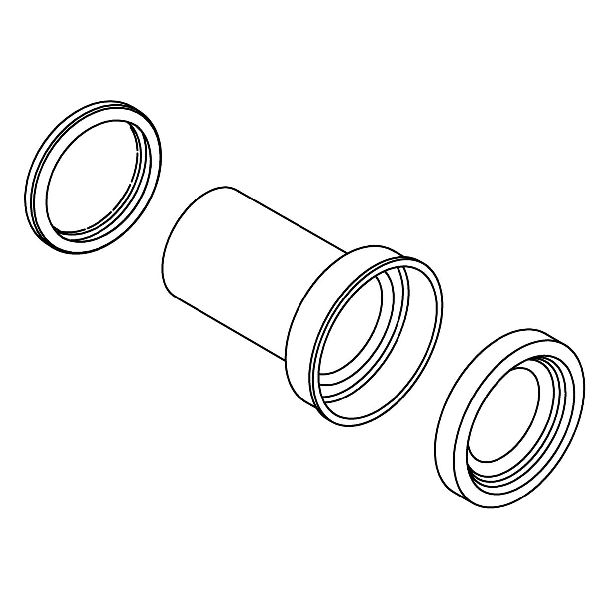 Kohler Genuine Parts Straight Outlet PIPE System