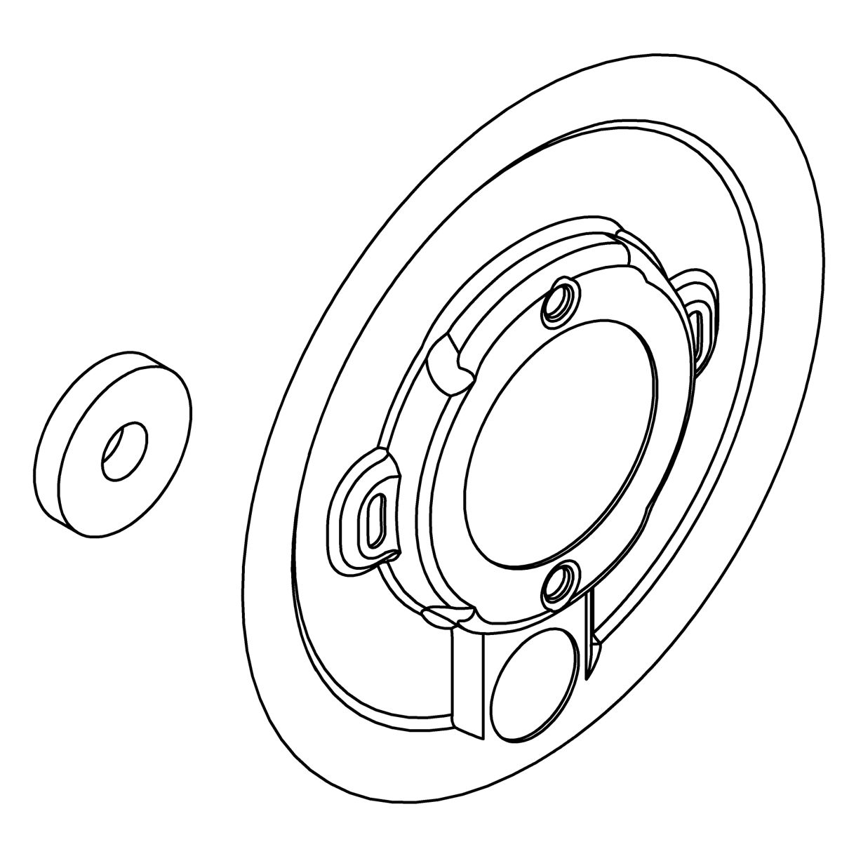 Kohler Genuine Parts Assembly, Backplate