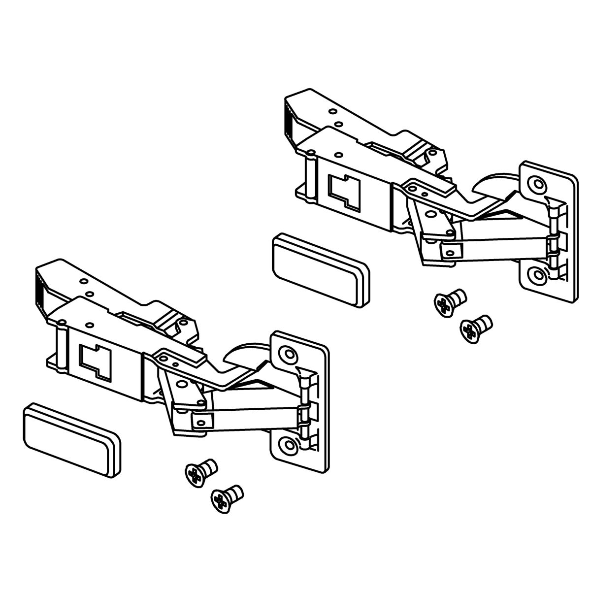 Kohler Genuine Parts Hinge 170° KIT - Satin Anodized Aluminum