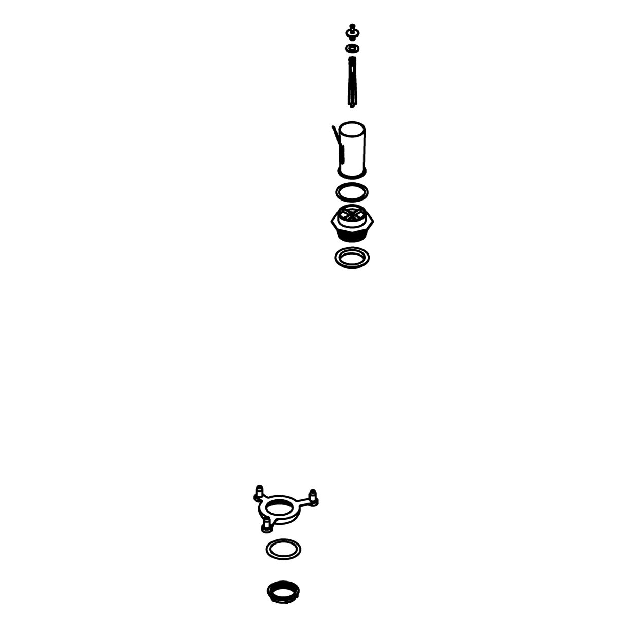 Kohler Genuine Parts Flush Valve KIT, 1.28
