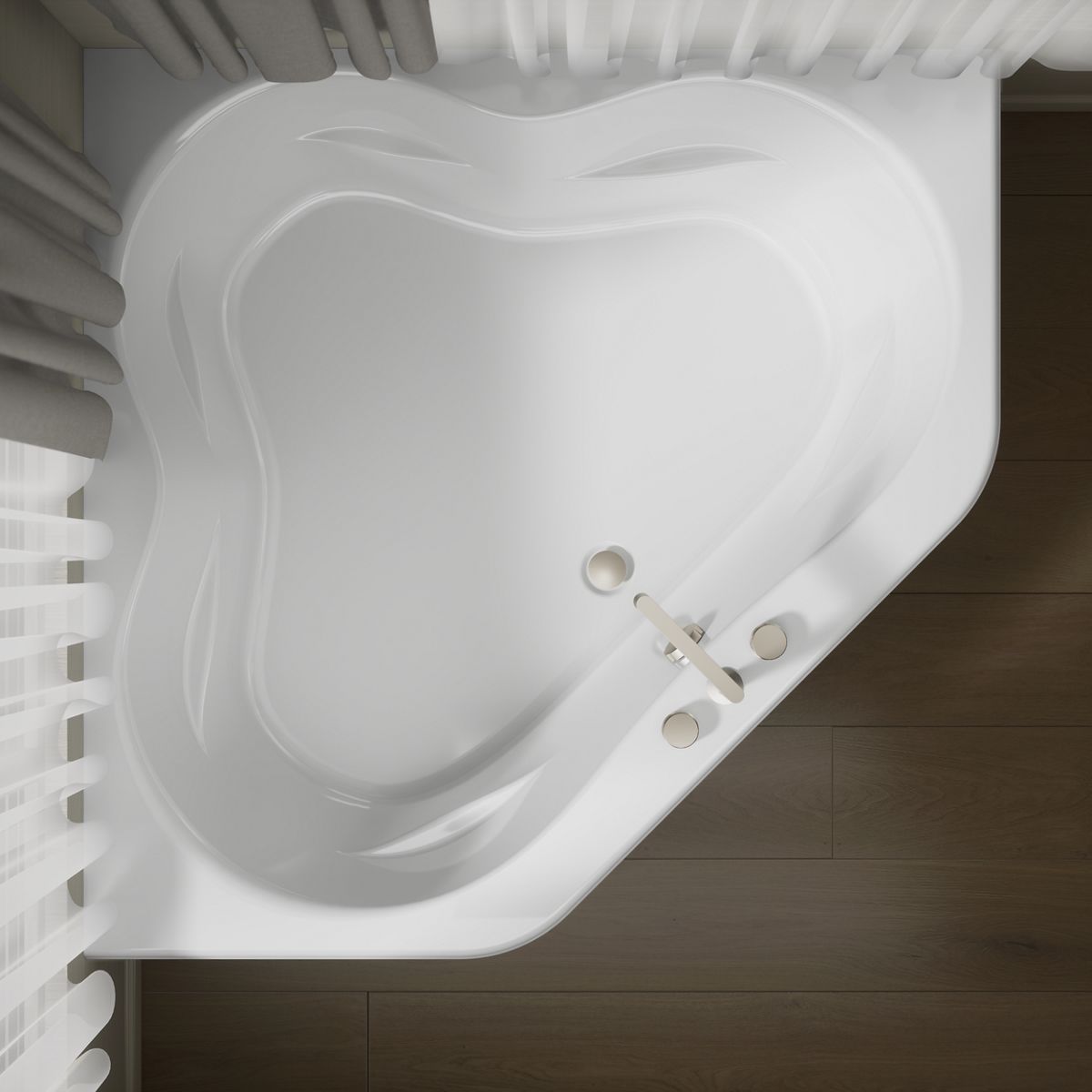 View of products in room from above