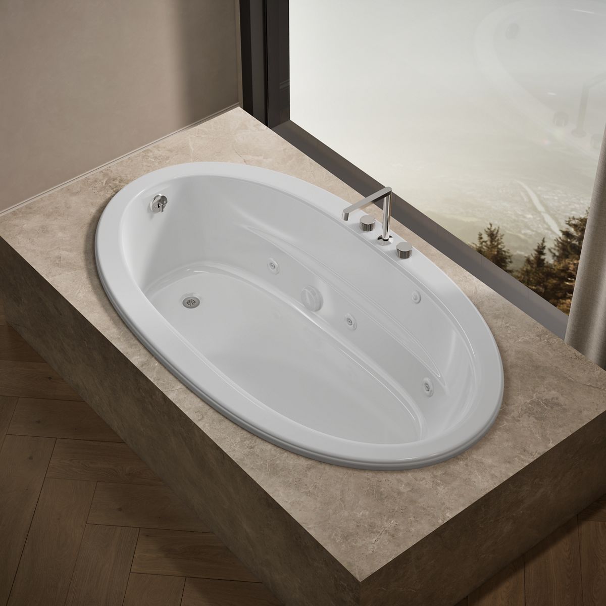 Products in use in close room view