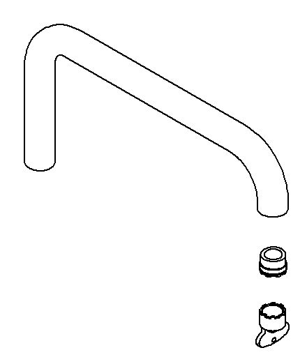 Kohler Genuine Parts Spout KIT - Matte Black