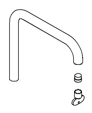 Kohler Genuine Parts Spout KIT, Secondary - Vibrant Brushed Moderne Brass
