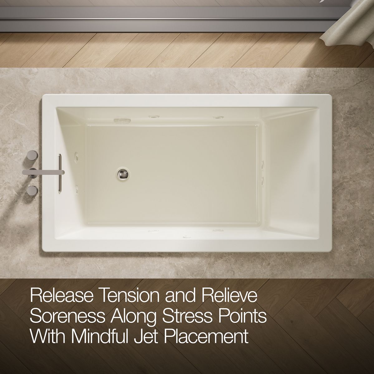 KOHLER| K-1173-JH | Underscore Heated Whirlpool Bath