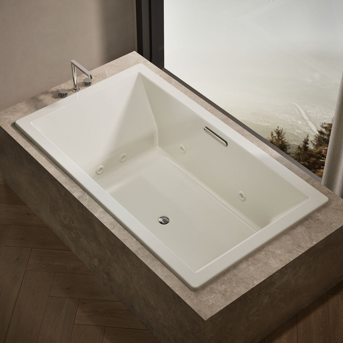 Underscore Heated Whirlpool Bath | K-1174-JH | KOHLER