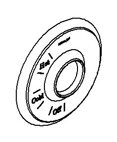 Kohler Genuine Parts Escutcheon - Polished Nickel