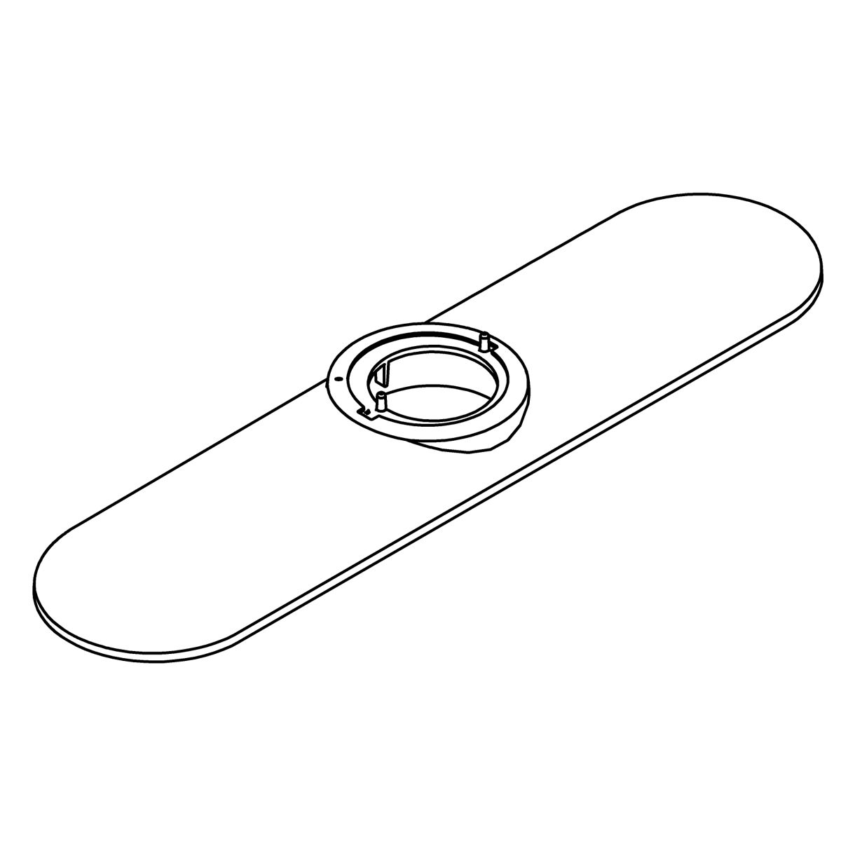 Kohler Genuine Parts Escutcheon KIT - Polished Chrome