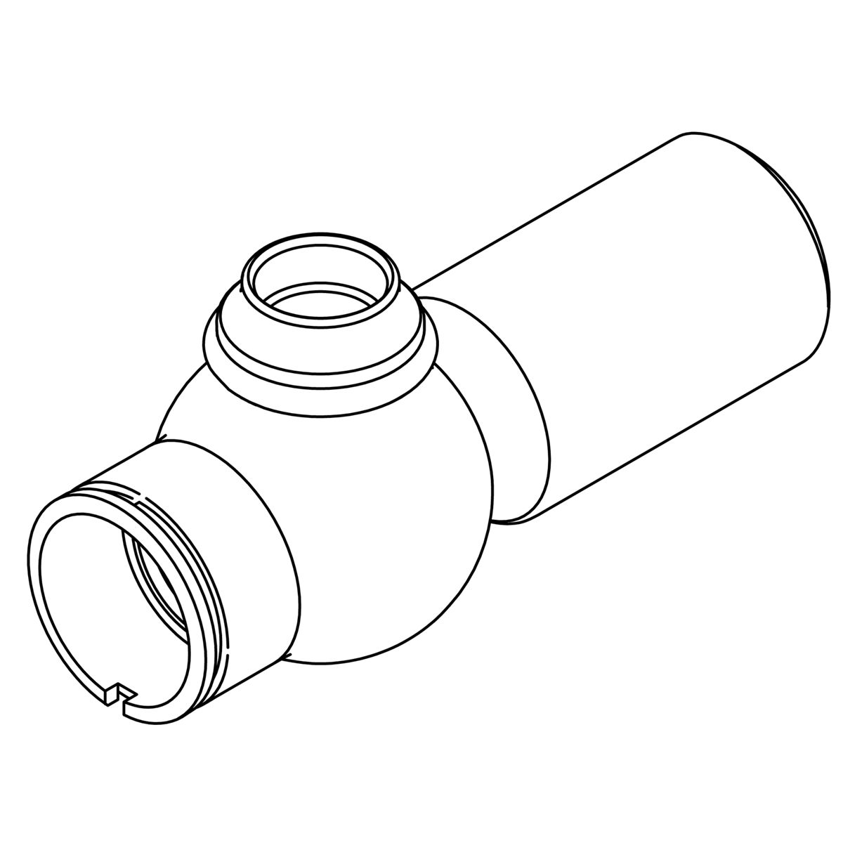 Kohler Genuine Parts Body, Lower Valve WM - Vibrant Stainless Steel