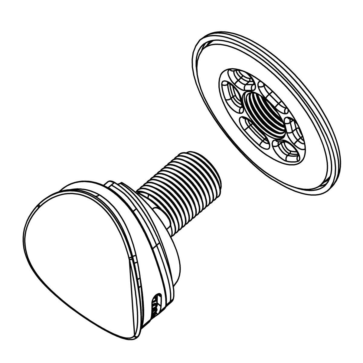 Kohler Genuine Parts Urinal Spreader Service KIT - Polished Chrome