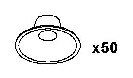 Kohler Genuine Parts Service KIT, Suction CUPS