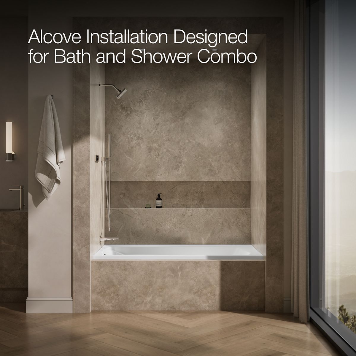 image focused on single product story, angled front view, not straight-on, 1-point perspective