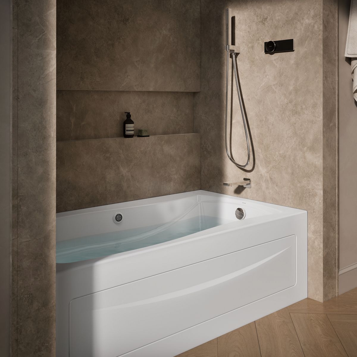 Products in use in close room view