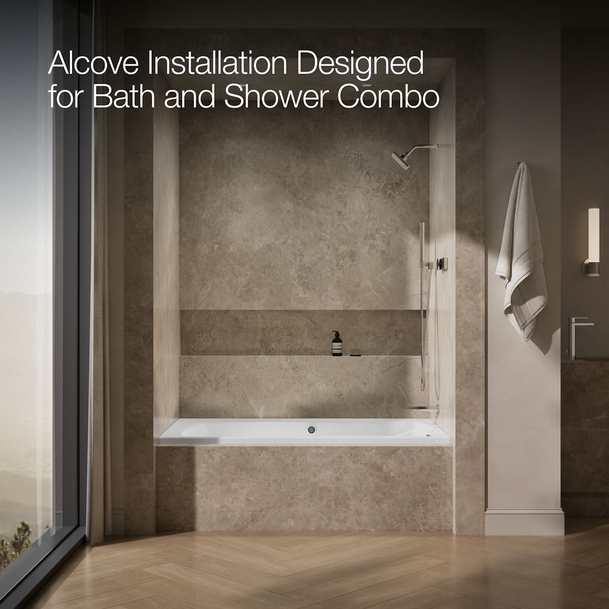 image focused on single product story, angled front view, not straight-on, 1-point perspective