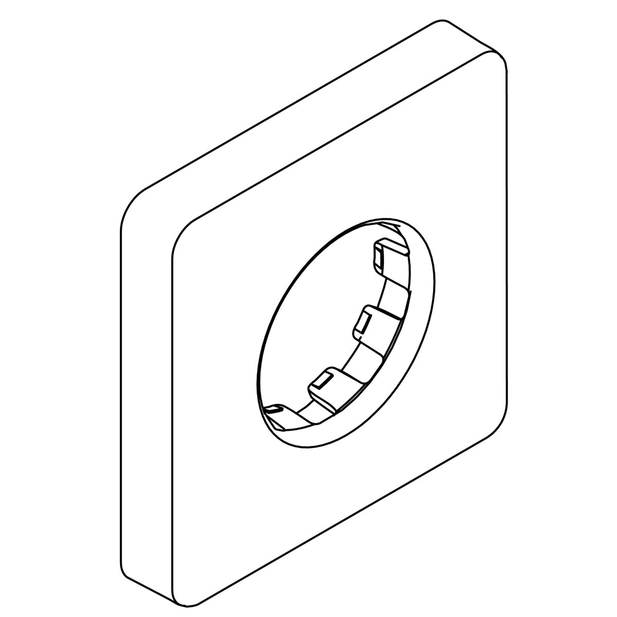 Kohler Genuine Parts Escutcheon - Polished Chrome