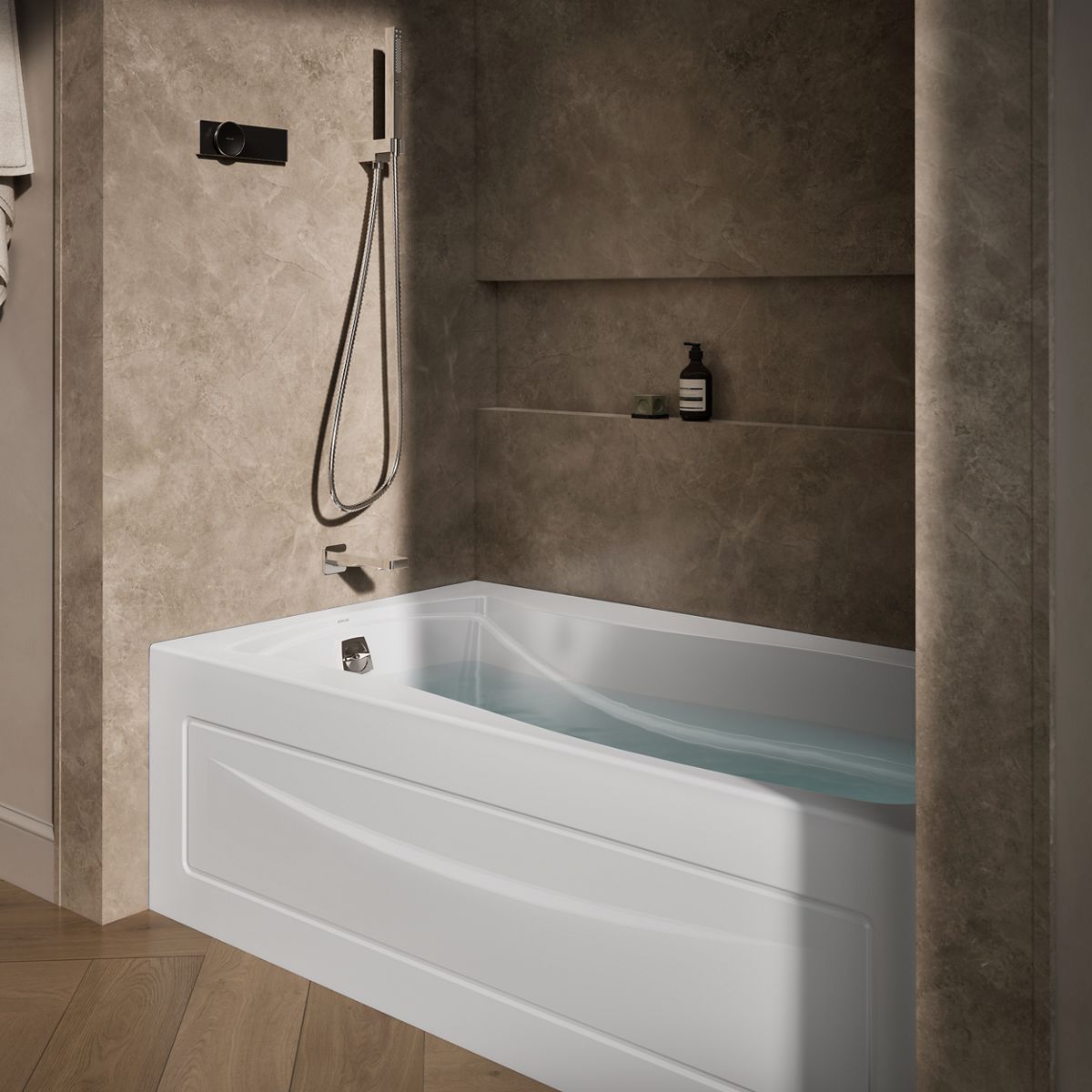 Products in use in close room view
