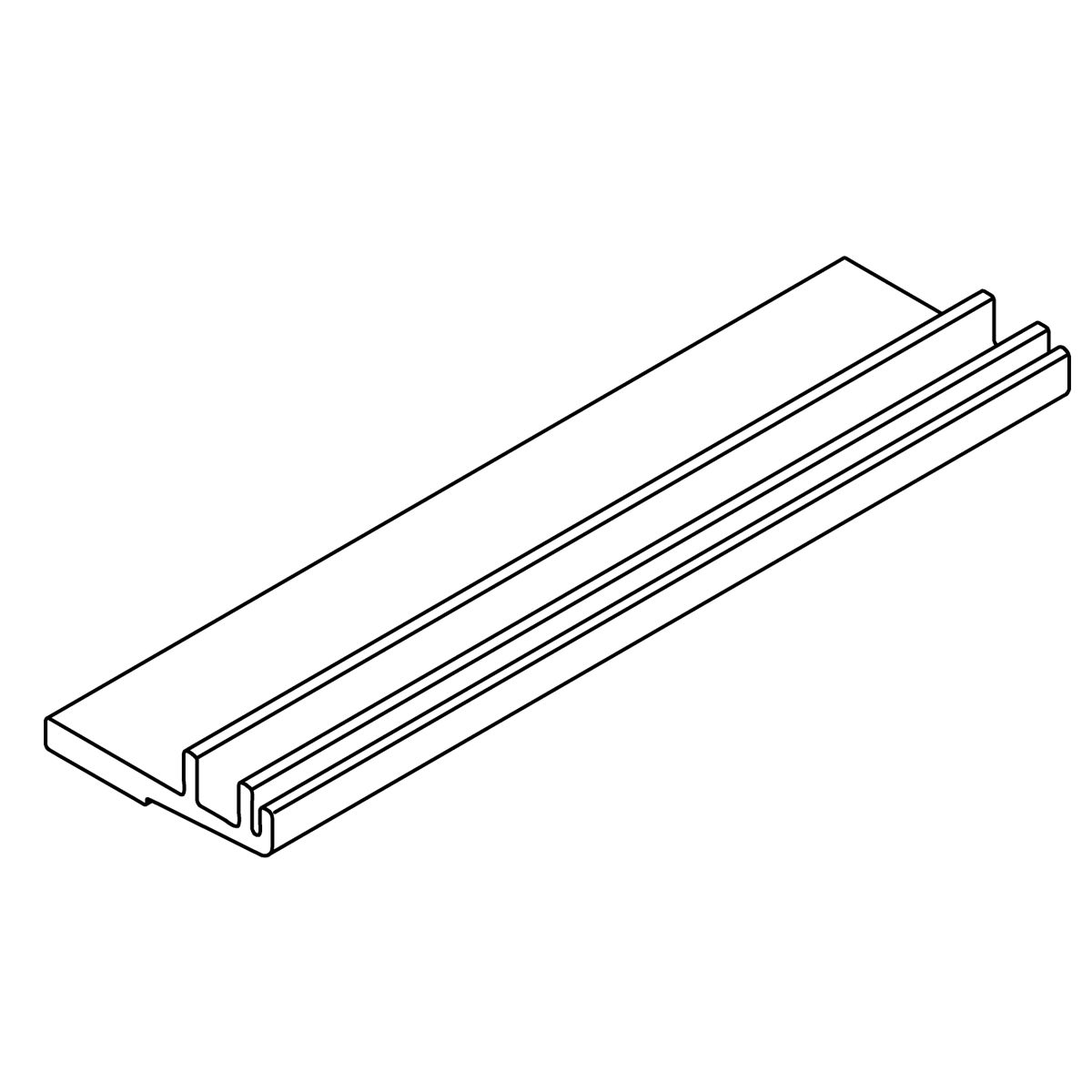 Kohler Genuine Parts 1238434 FAB, FXD PNL BTM FRM 7.380 - Anodized Dark Bronze