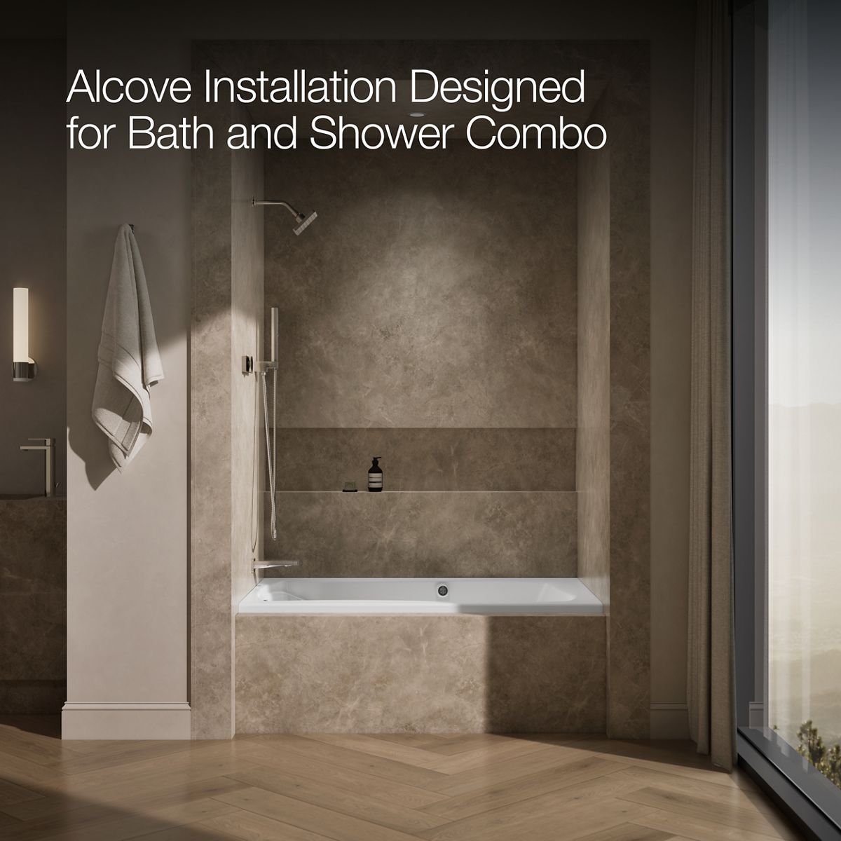 image focused on single product story, angled front view, not straight-on, 1-point perspective