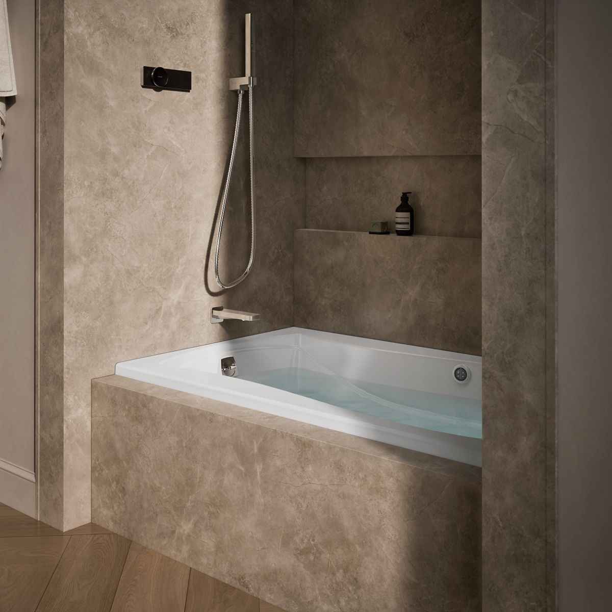 Products in use in close room view