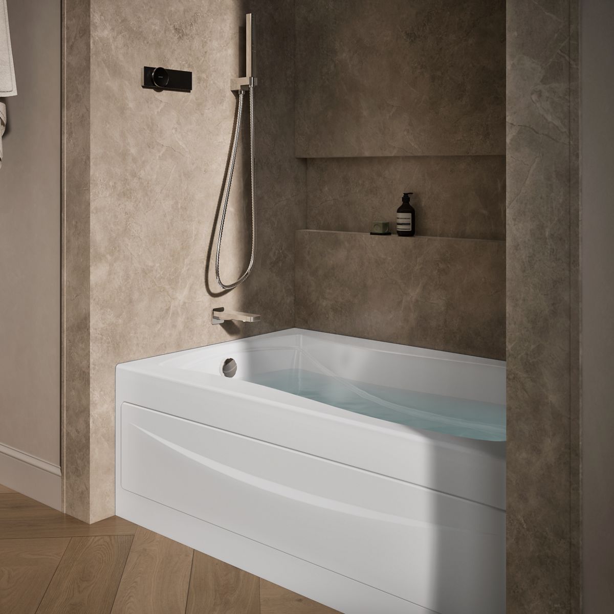 Products in use in close room view