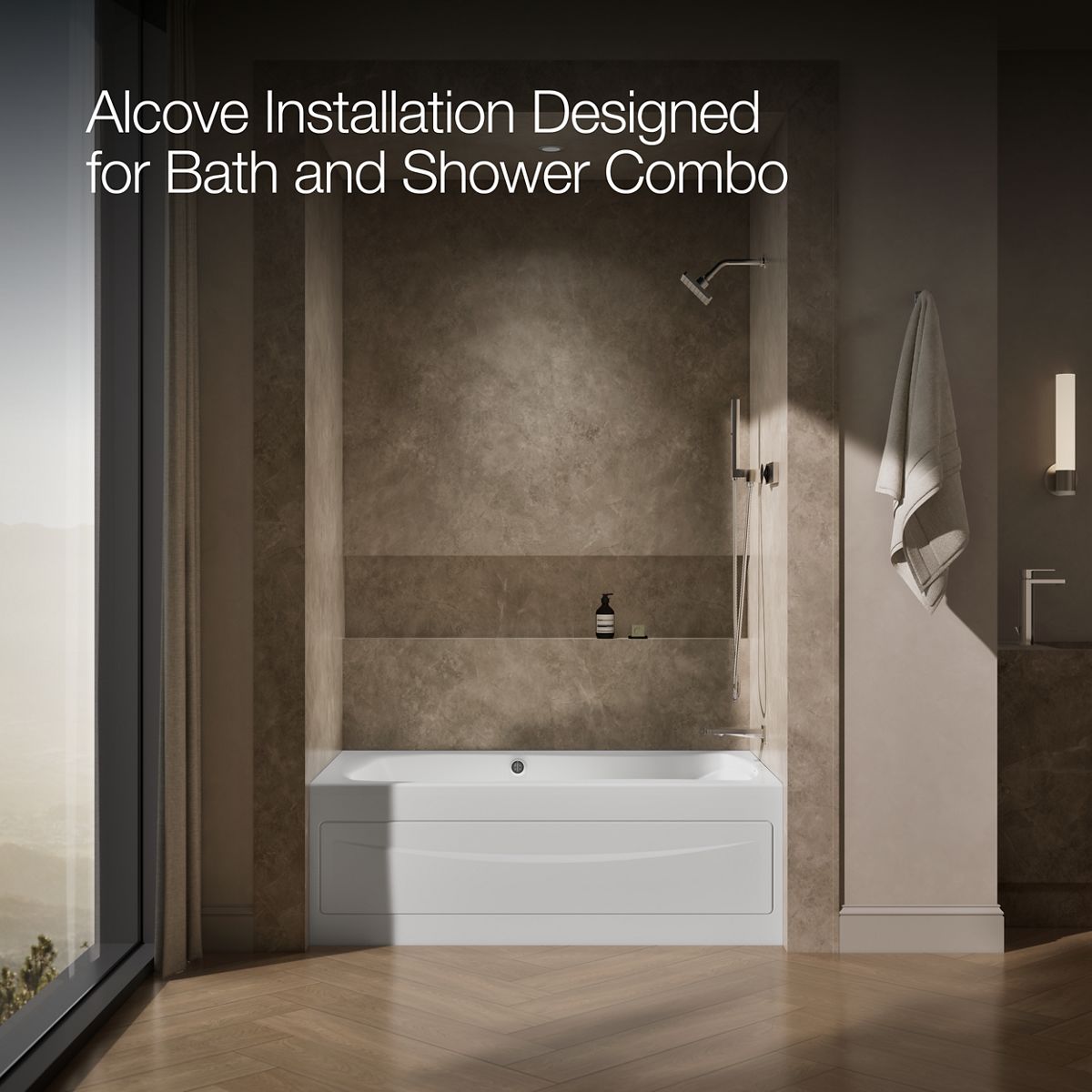 image focused on single product story, angled front view, not straight-on, 1-point perspective