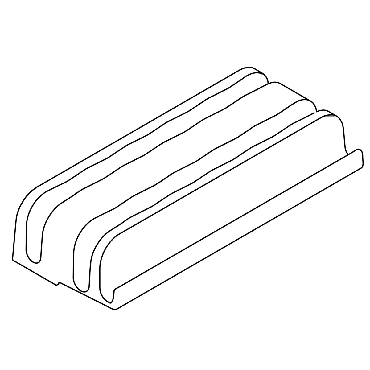 Kohler Genuine Parts Center Guide, 1/4 (black)