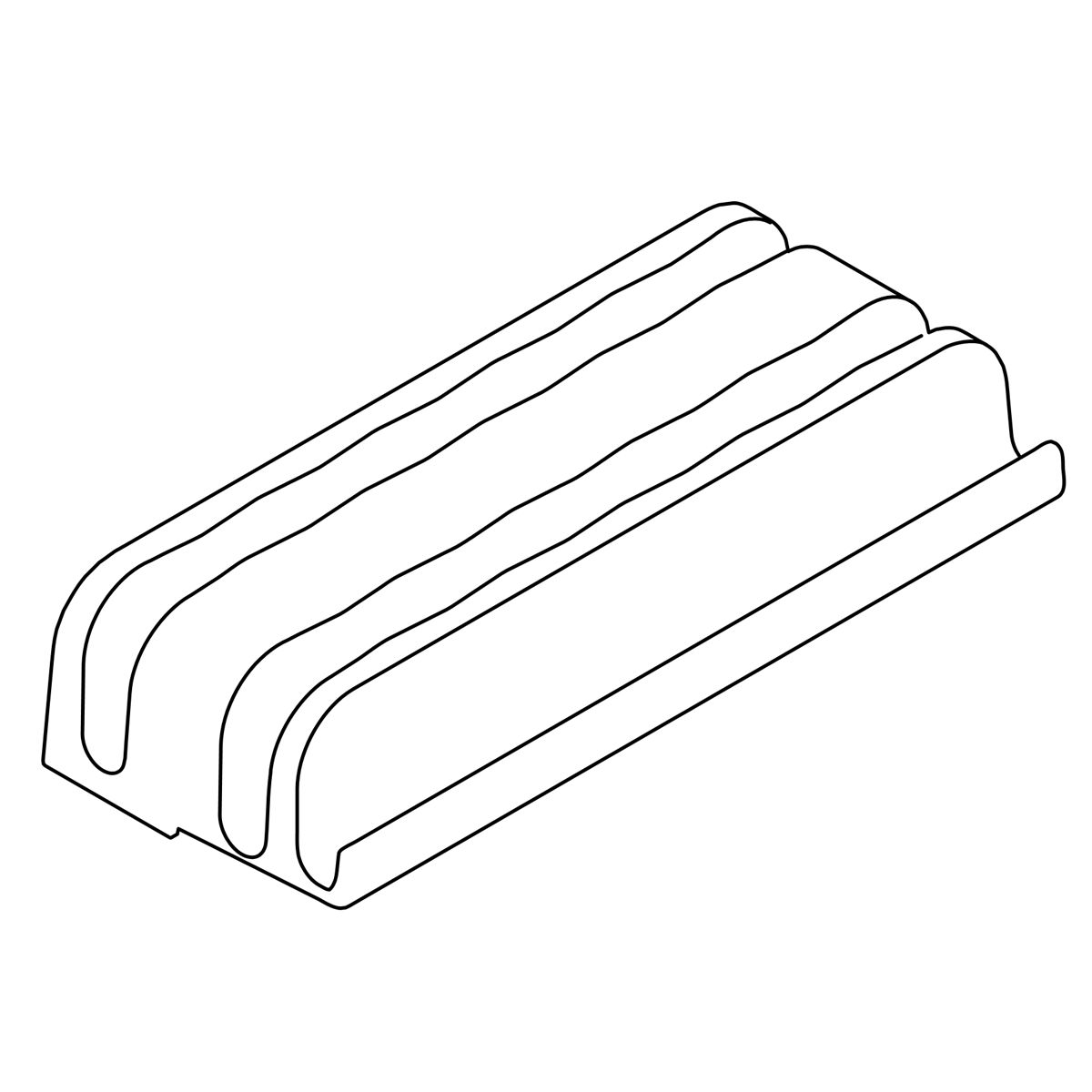 Kohler Genuine Parts Center Guide, 5/16 (black)