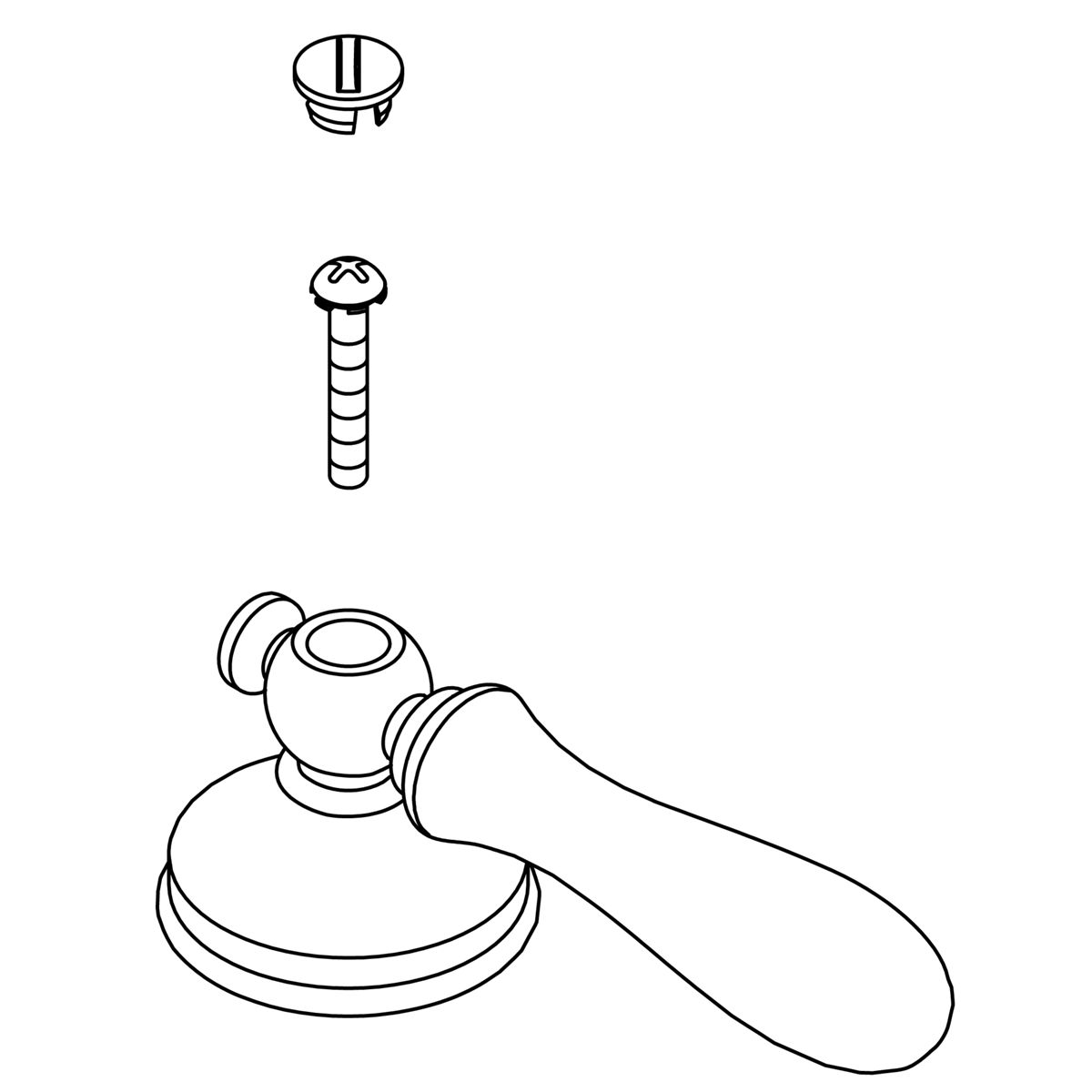 Kohler Genuine Parts Handle KIT, Lever ASSY - Vibrant Stainless Steel