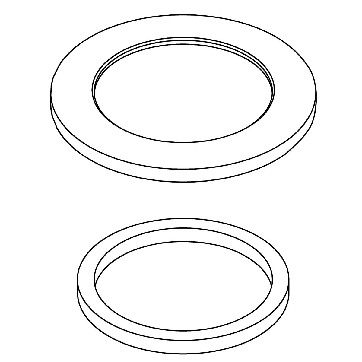 Kohler Genuine Parts Handle Escutcheon KIT - Polished Chrome