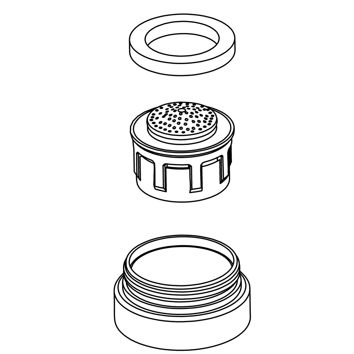 Kohler Genuine Parts KIT, 2.0 GPM Aerator - Polished Chrome
