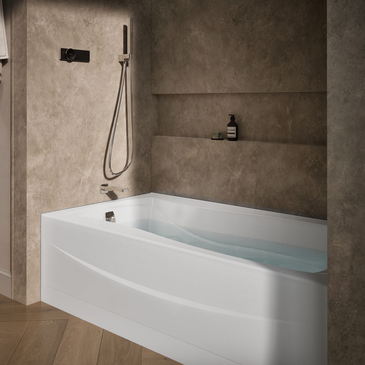 Products in use in close room view