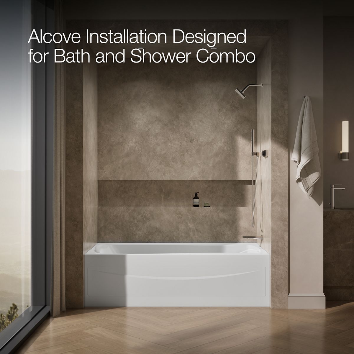image focused on single product story, angled front view, not straight-on, 1-point perspective