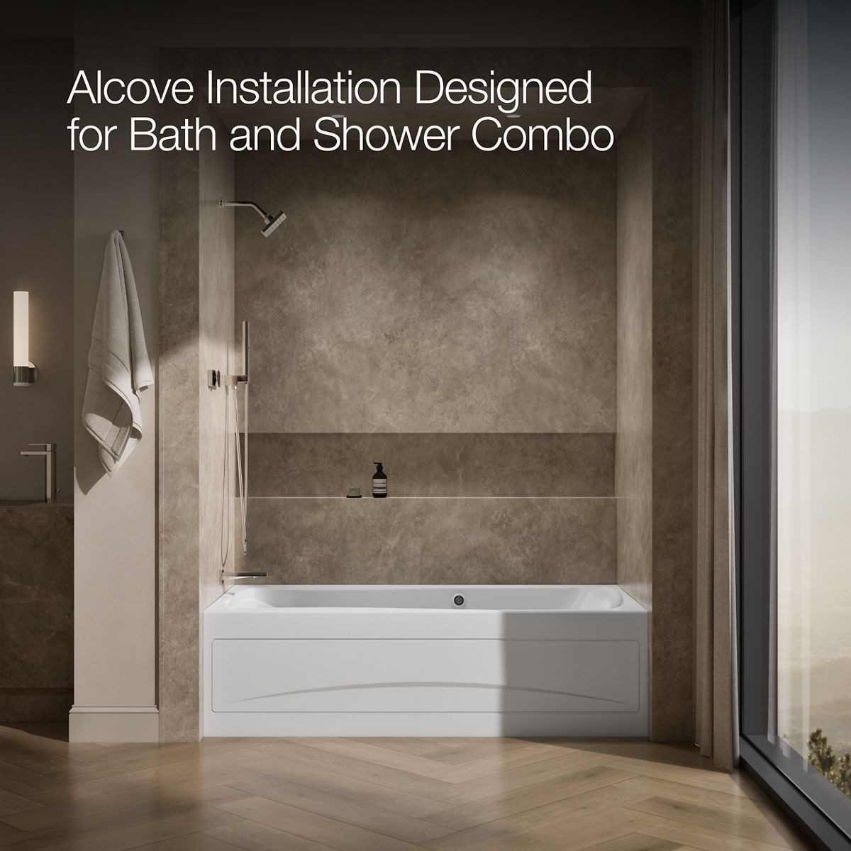 image focused on single product story, angled front view, not straight-on, 1-point perspective