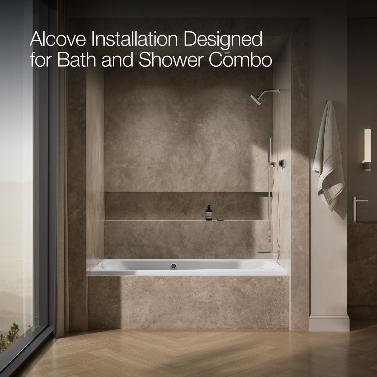 image focused on single product story, angled front view, not straight-on, 1-point perspective