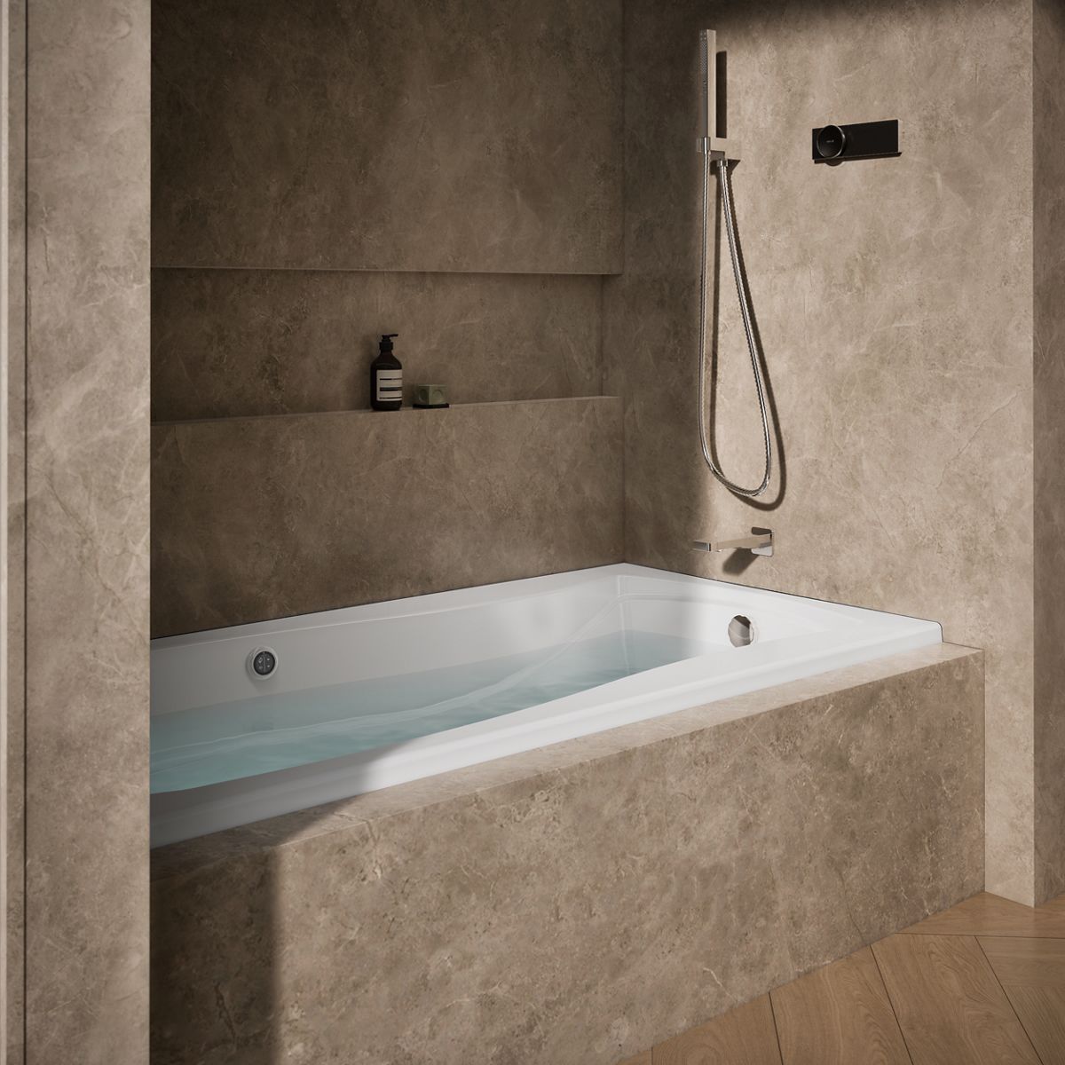 Products in use in close room view