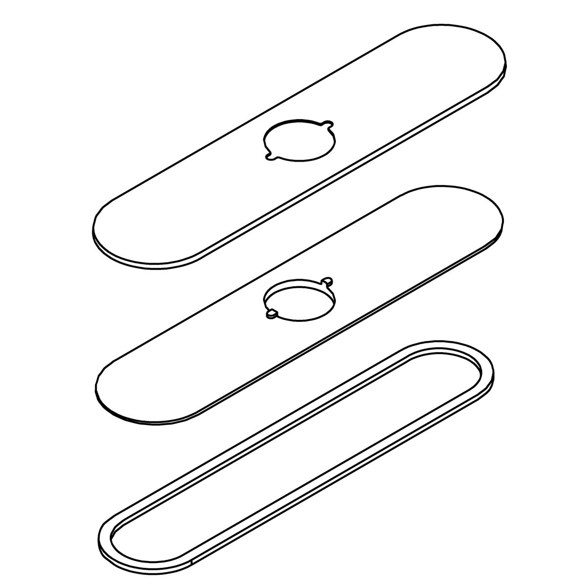 Kohler Genuine Parts Escutcheon KIT - Vibrant Stainless Steel
