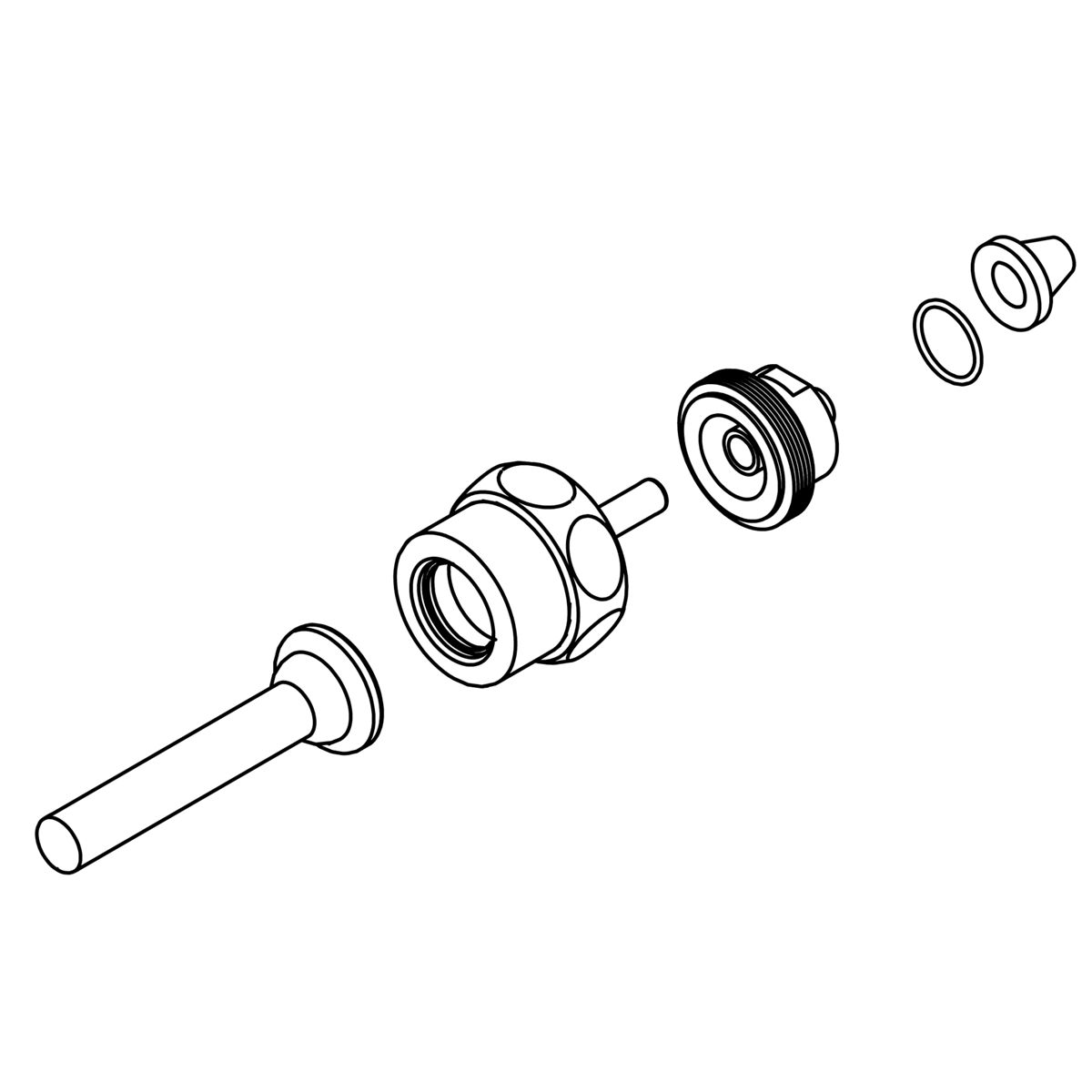 Kohler Genuine Parts KIT, Handle ASSY - Polished Chrome