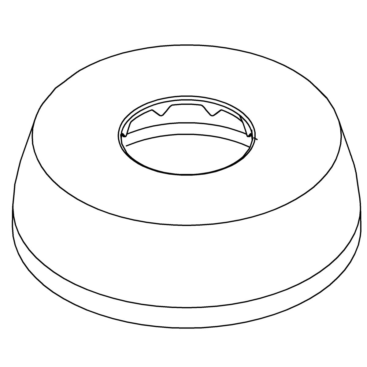 Kohler Genuine Parts Spud, Escutcheon 3/4 - Polished Chrome