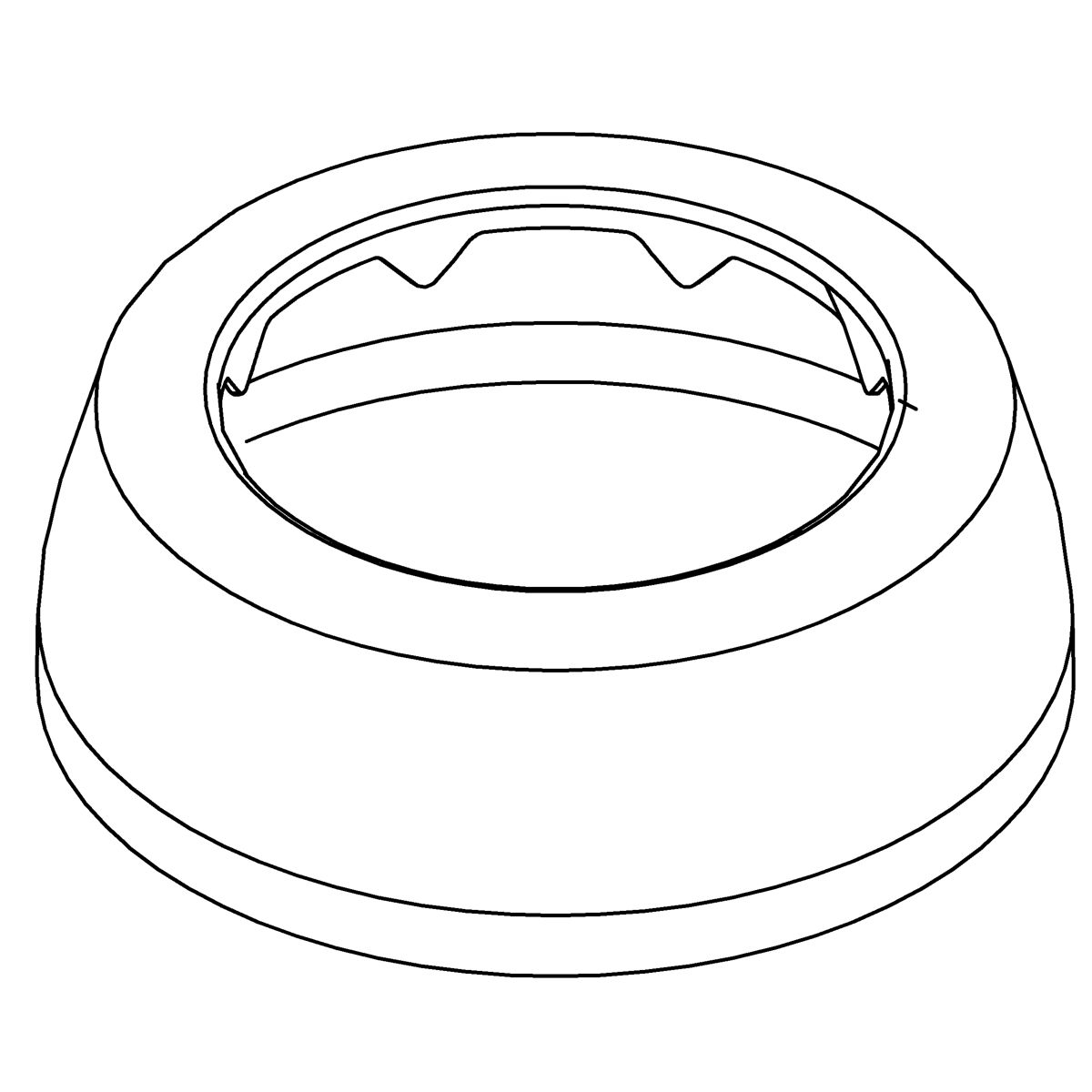 Kohler Genuine Parts Spud, Escutcheon 1-1/2 - Polished Chrome
