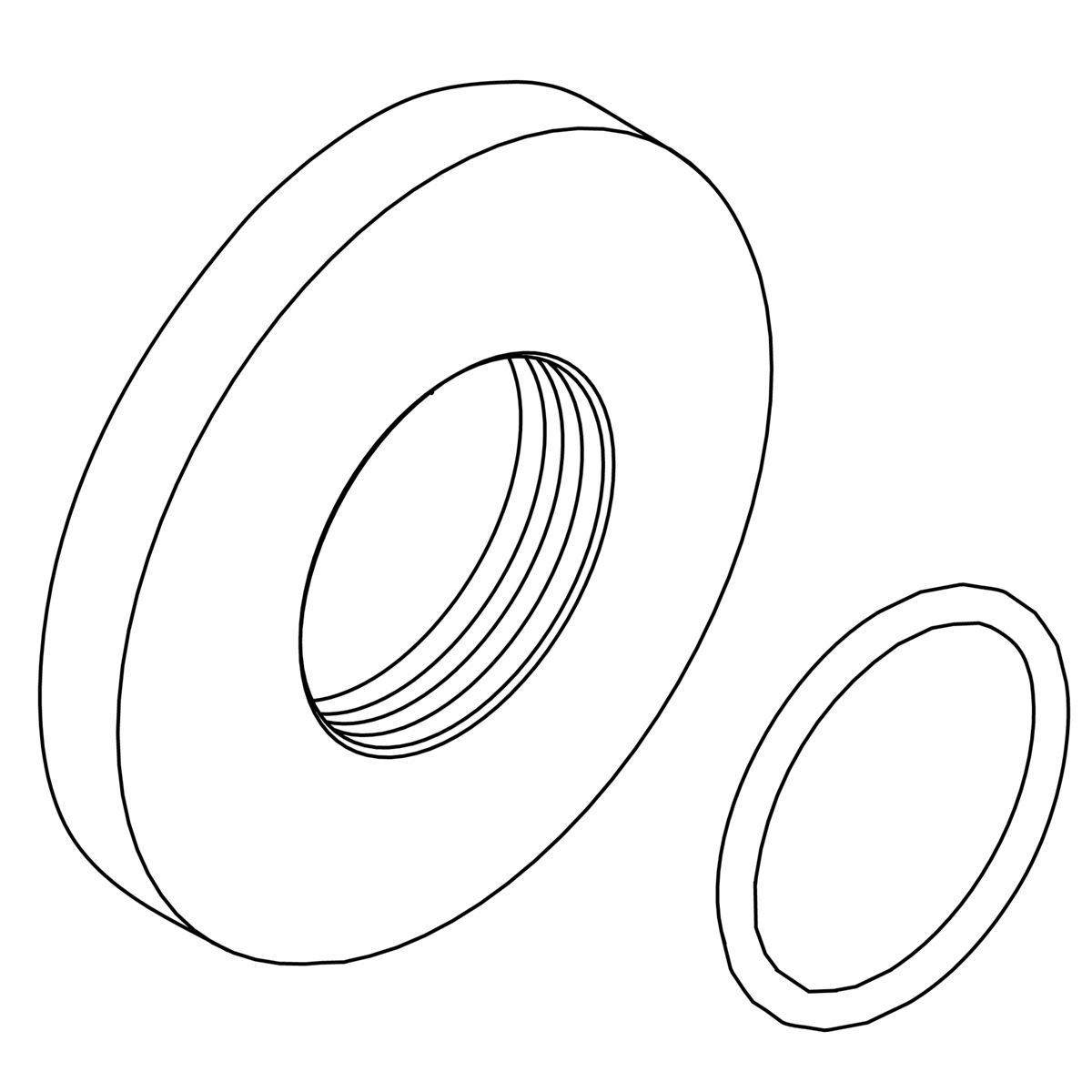 Kohler Genuine Parts Escutcheon KIT - Vibrant Brushed Moderne Brass